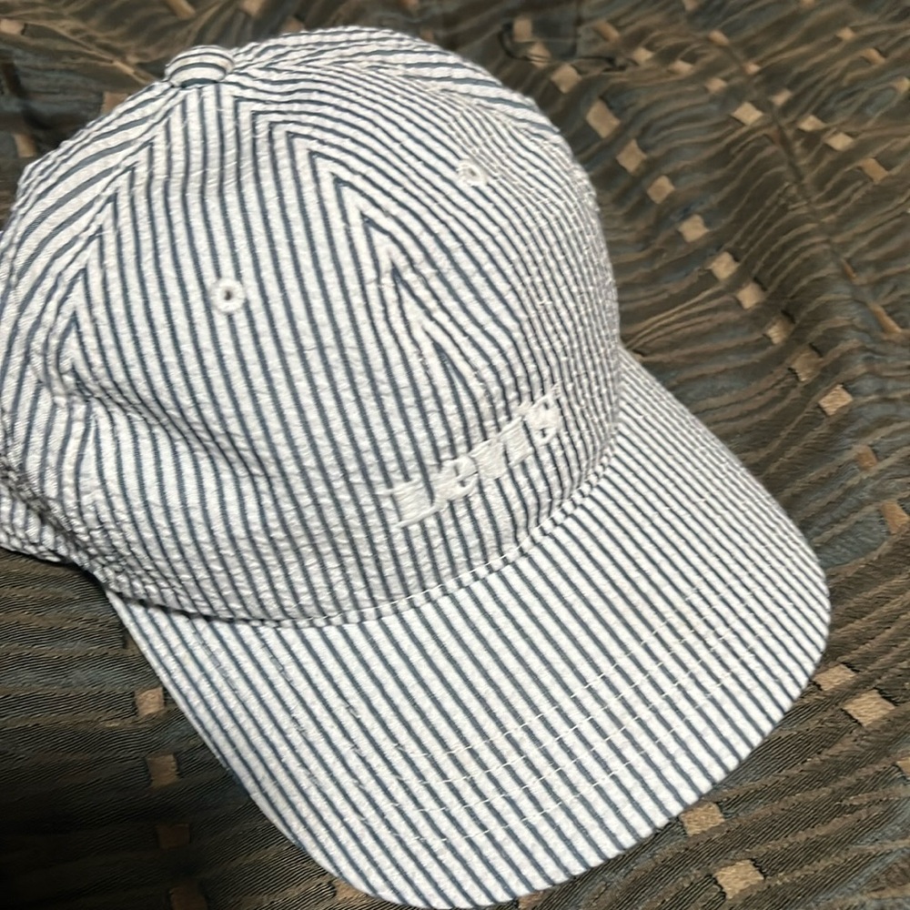 Levis Blue and White striped hat
